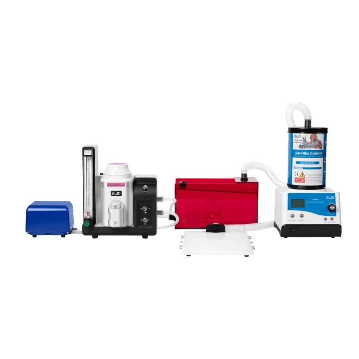 Compact anesthesia machine