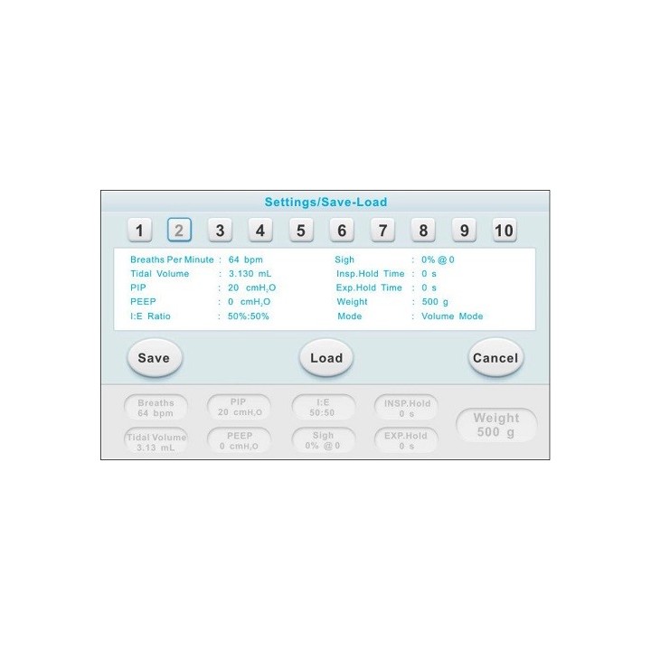 R415 VentStar Touch screen ventilator