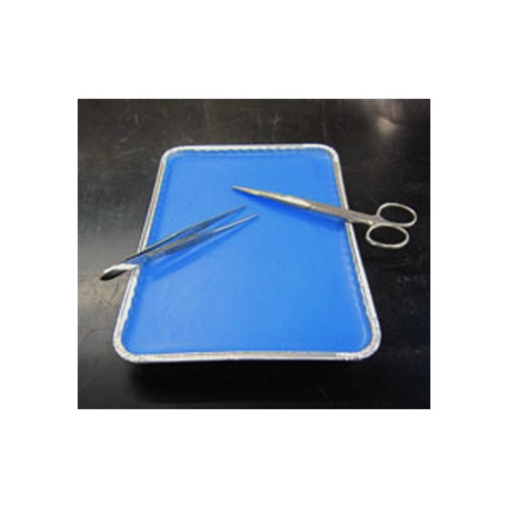 Plateau de dissection à cire bleue